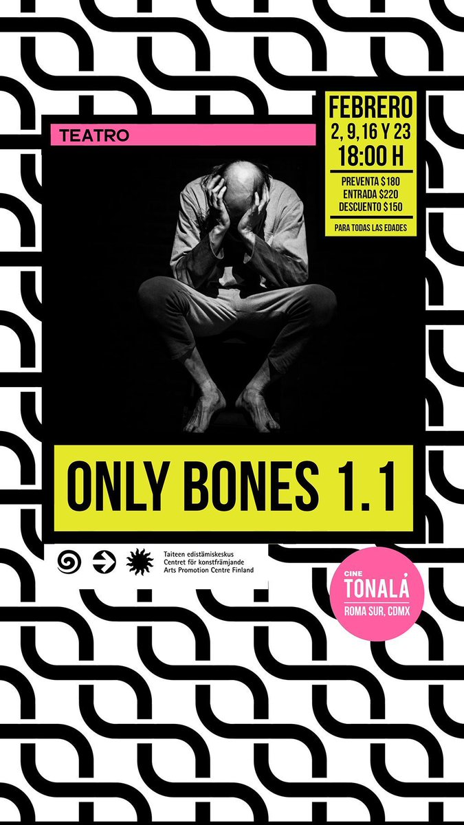 cinetonala's tweet photo. #OnlyBones
Un clown, un técnico, sin diálogo y un espacio no mayor a 1m2. Only Bones hipnotiza contando mucho usando muy poco.

🎟️ 🎟️ https://t.co/sSb0l9bL9C https://t.co/ZVkNJcKyTO