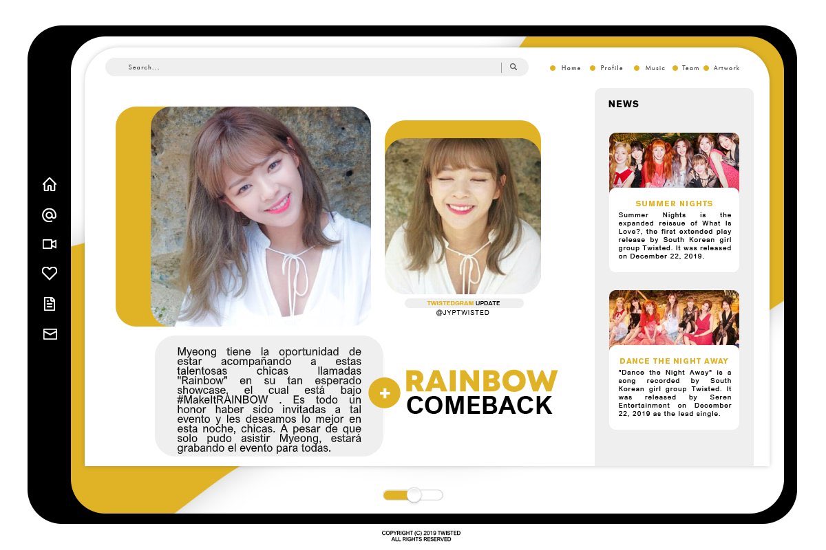 SPCTWISTED's tweet photo. Una de nuestras unnies ya se encuentra en el debut de las chicas de Rainbow y nos cuenta vía whatsapp lo emocionada que está por esta noche. Tuvimos unos pequeños errores técnicos pero here i am. ☺️💖 #MakeItRAINBOW https://t.co/KbUbGpB7eC