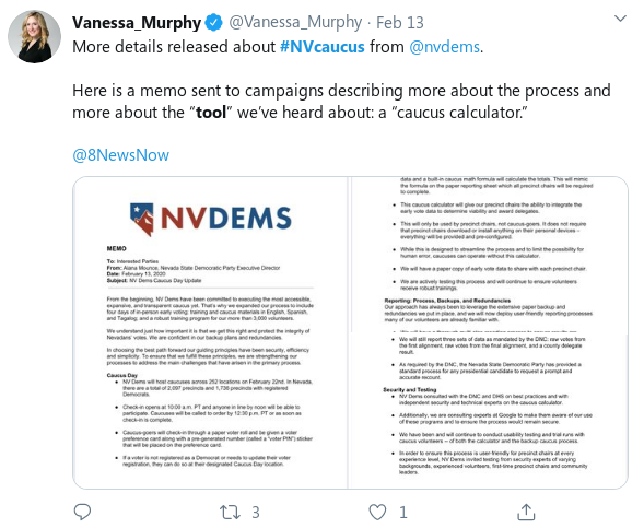 verycosmic's tweet photo. I made a lot of noise about #DNCApp in advance of the #IowaCaucusDisaster & was thanked w blocks & mass-reporting.
By all appearances, the #NVCaucus will be even more of a disaster. This is so self-evident, I don't even need to warn you. My suggestion: #RefundActBlueNoMatterWho. https://t.co/x4aUHG0Nvu