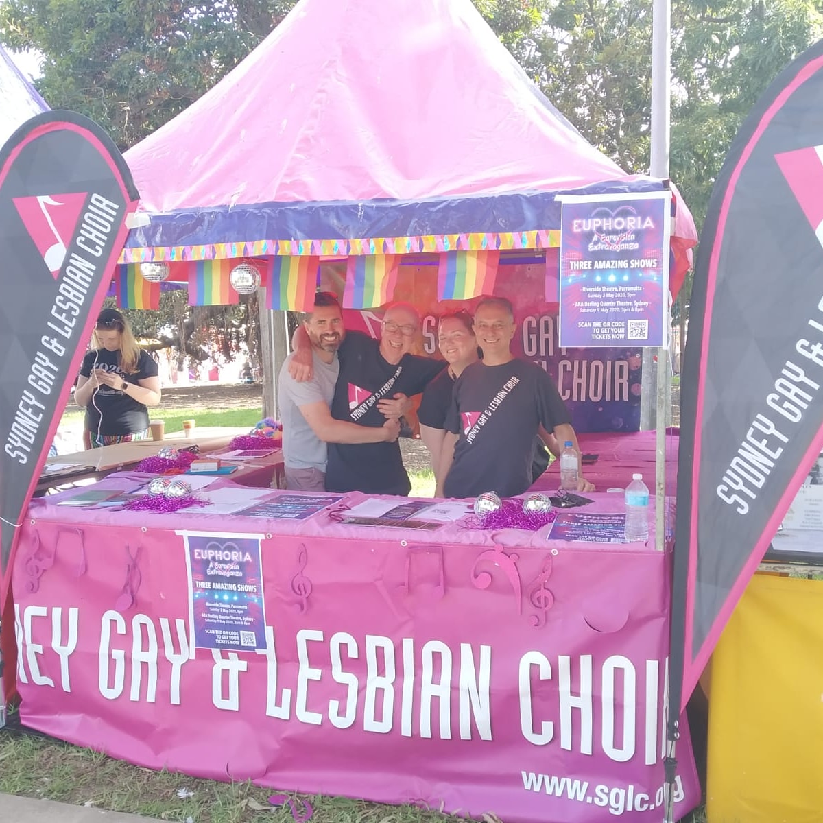 We are here at Mardi Gras Fair Day 2020!!  Come and meet some of our wonderful choir members, grab information about joining us and about our Eurovision themed major concerts in May! Stall 63 ♥️🧡💛💜💚💙