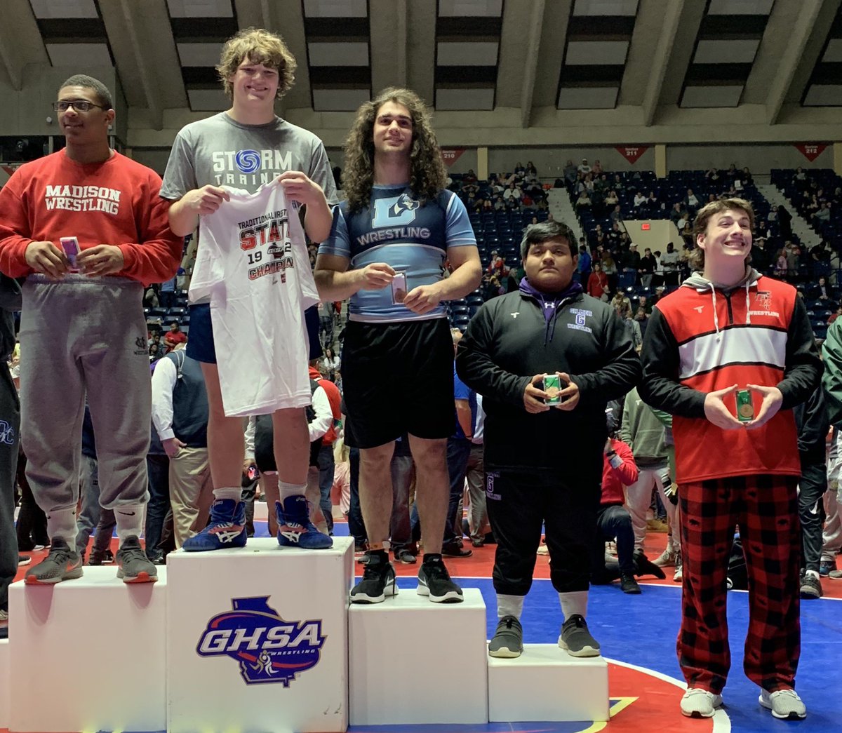 DanesWrestling's tweet photo. First two state placers for Denmark Wrestling. After three days of competition Zach Recker 113 finished 5th and Arthur Marsden 220 finished 3rd.  Both pinned to win and get the Danes an 18th place finish of the 40 team represented. https://t.co/OKi2cJxv0N