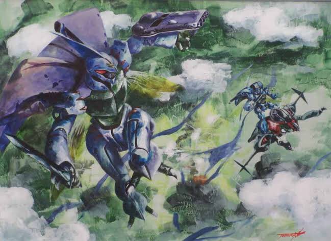 重田龍佑 水波流 ダンバイン がトレンド入りしてると聞いて何事かと 強獣の甲羅や殻を装甲に使っているため生物的な外見という設定の異色デザインのロボ オーラバトラー 海と陸の間にあり 輪廻する魂の休息と修練の地 バイストン ウェル オーラ力