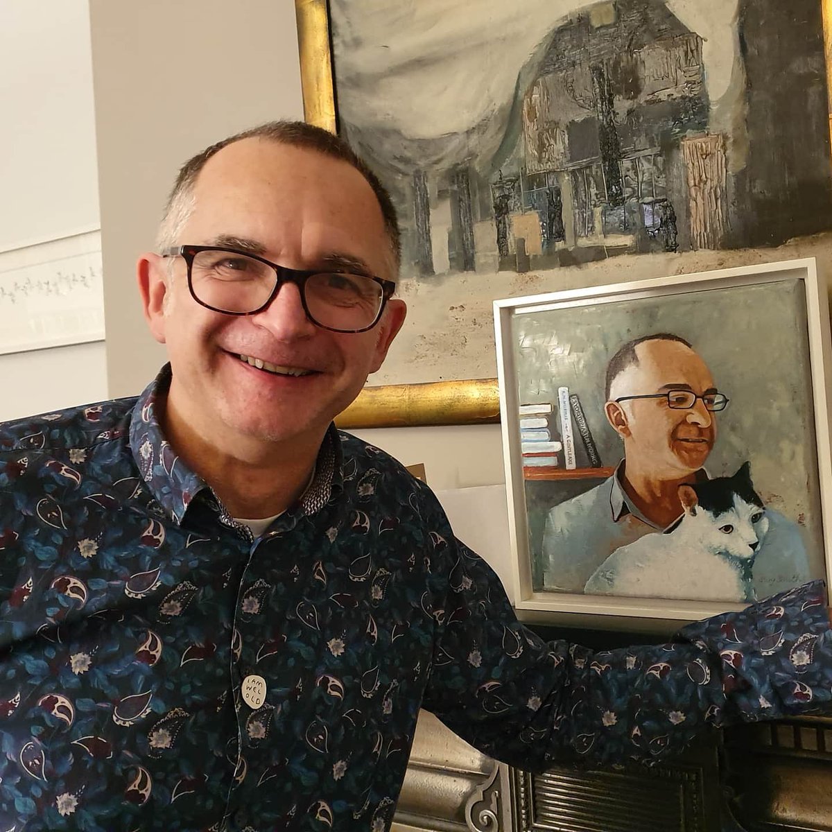 garysmithart's tweet photo. ‘Roger and Sniff’
Roger Morris copywriter,author and close friend (well he lives next door). A portrait for his birthday. #rnmorris #rogermorris7988 @garysmithart1 https://t.co/mTHulBXZHa https://t.co/eh5e38XVKo https://t.co/ybfvcSuAzF