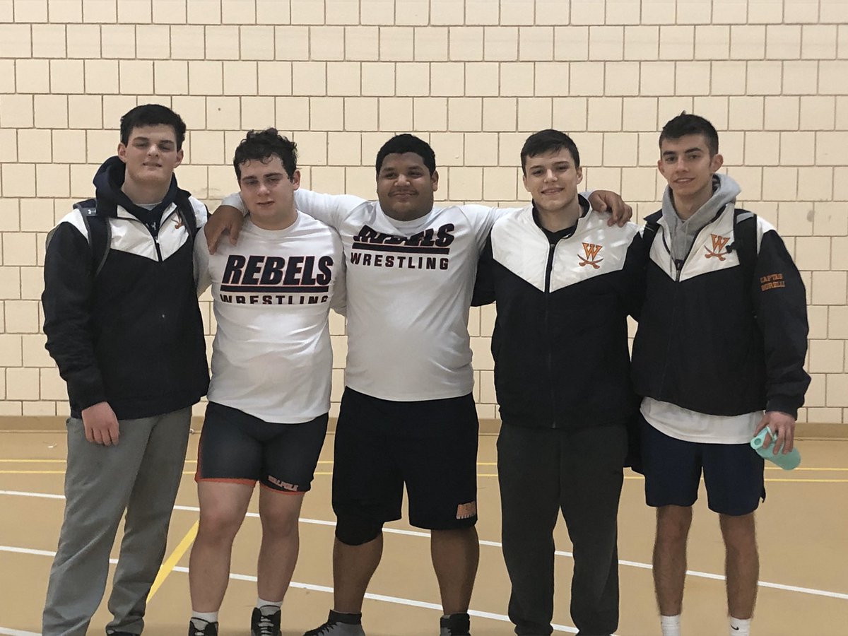 walpolewrestli3's tweet photo. Hile, Servello, Rosado, Muho, and Borelli all qualify for states next weekend.  Congrats boys. https://t.co/xyDB2QYhb8