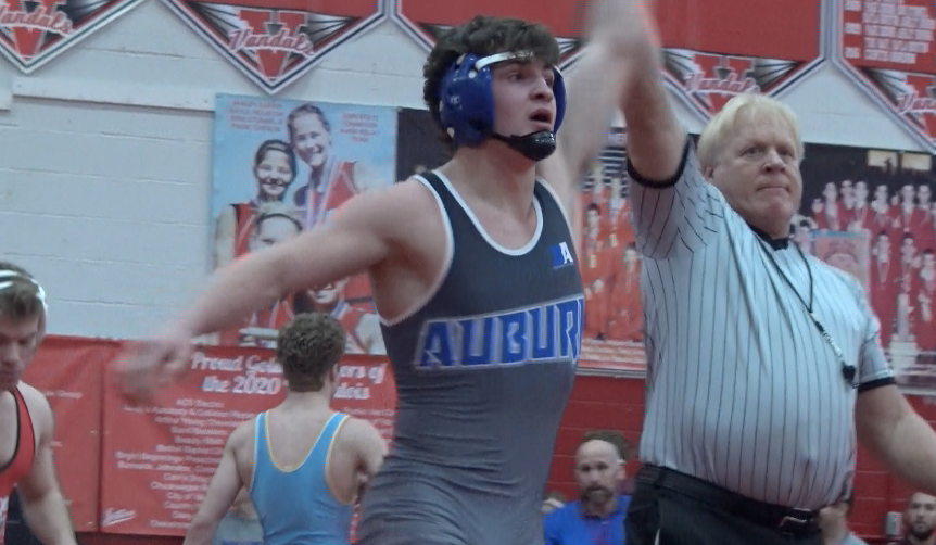Channel1450com's tweet photo. Auburn Sends Seven To State Wrestling, SHG Gets Two, Rochester One From 1A Vandalia Sectional: https://t.co/SStK8hwVtE https://t.co/goFQWZyHvY