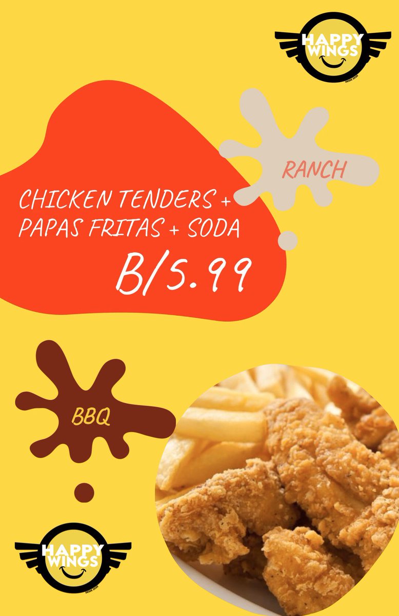 507Happywings's tweet photo. Tenemos chicken tenders!🤩 #happywings_507 https://t.co/YSCaKi5eRS