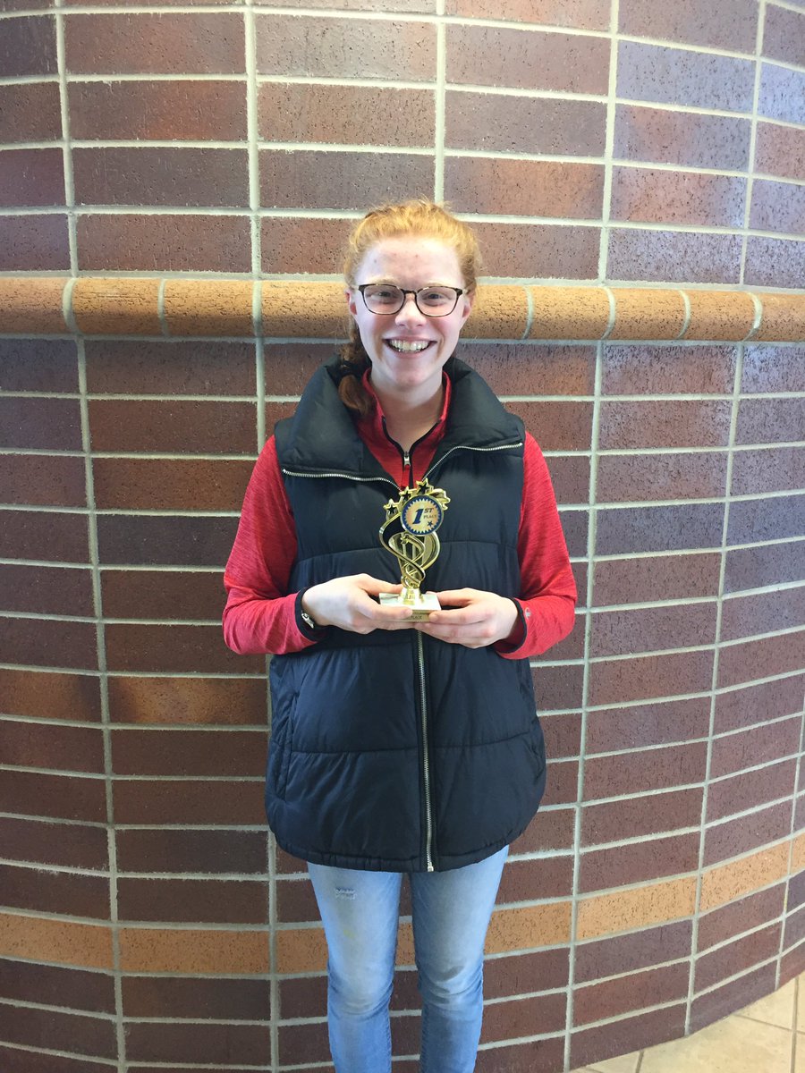 Maggie Colwell pedaled circles to 1st place in Demonstration Speaking! @FortAtkinson