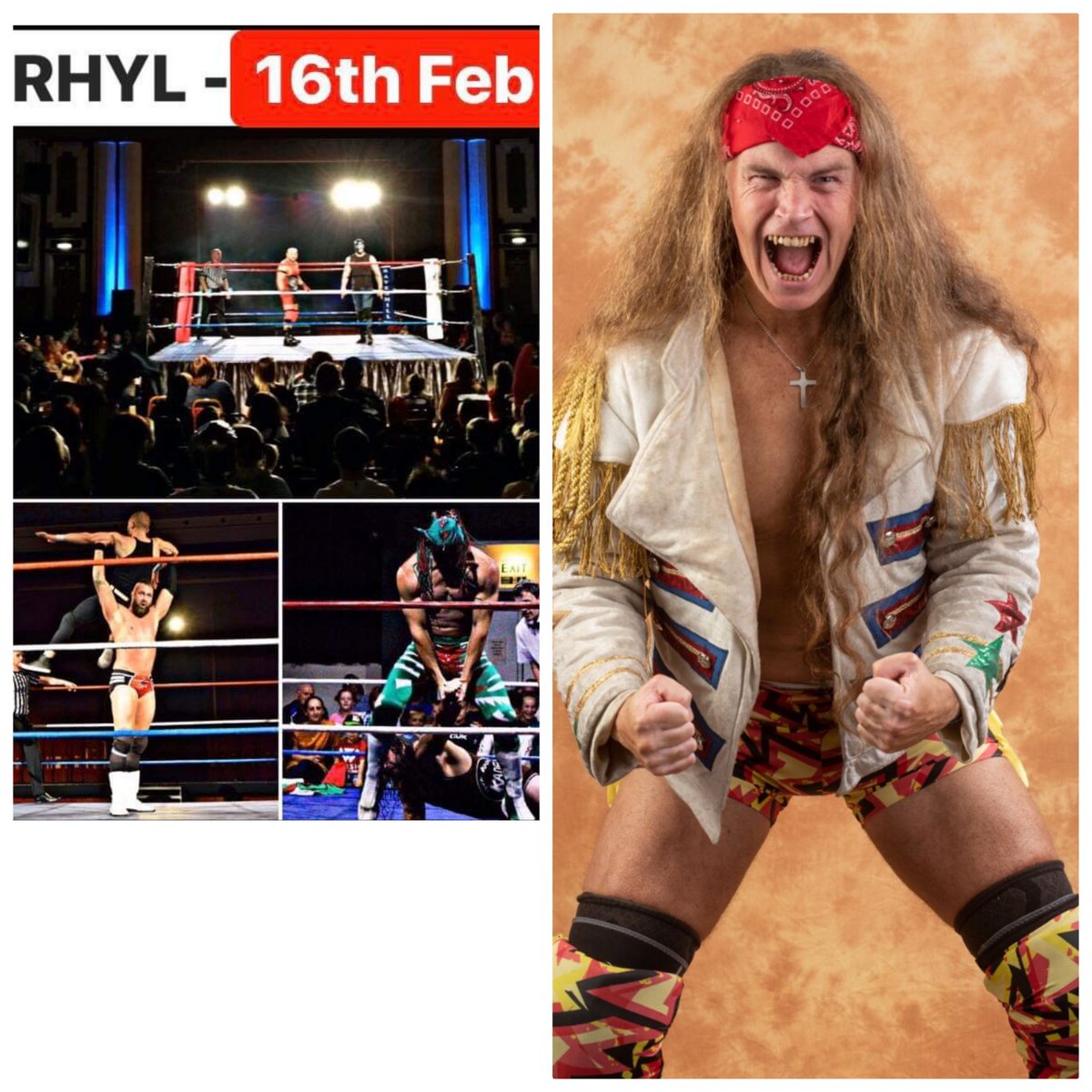 Come see me compete for welsh wrestling at the @RHYLPAVILION sunday 16th feb. Show at 4. I'd love to see you https://t.co/b6DKohFpm5