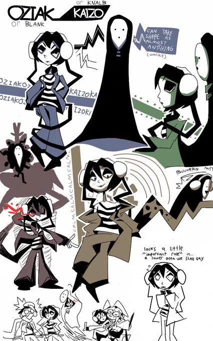 Older character that I never actually bothered to post.. Oziak / Blank, they're odd, but I thought they looked cool. 