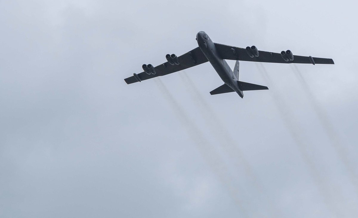 USAfricaCommand's tweet image. In concert with partners, A B-52 training mission occurred in East Africa. This long-range, unarmed training mission showcases the global reach and agility of U.S. forces. It also reflects our versatility and continued commitment to our partners.