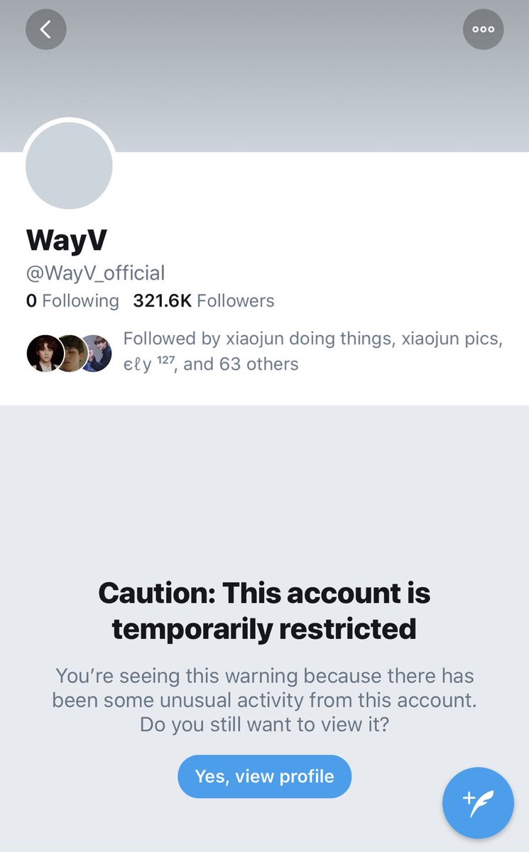 10. WayV’s official twitter account getting restricted for unusual activity 