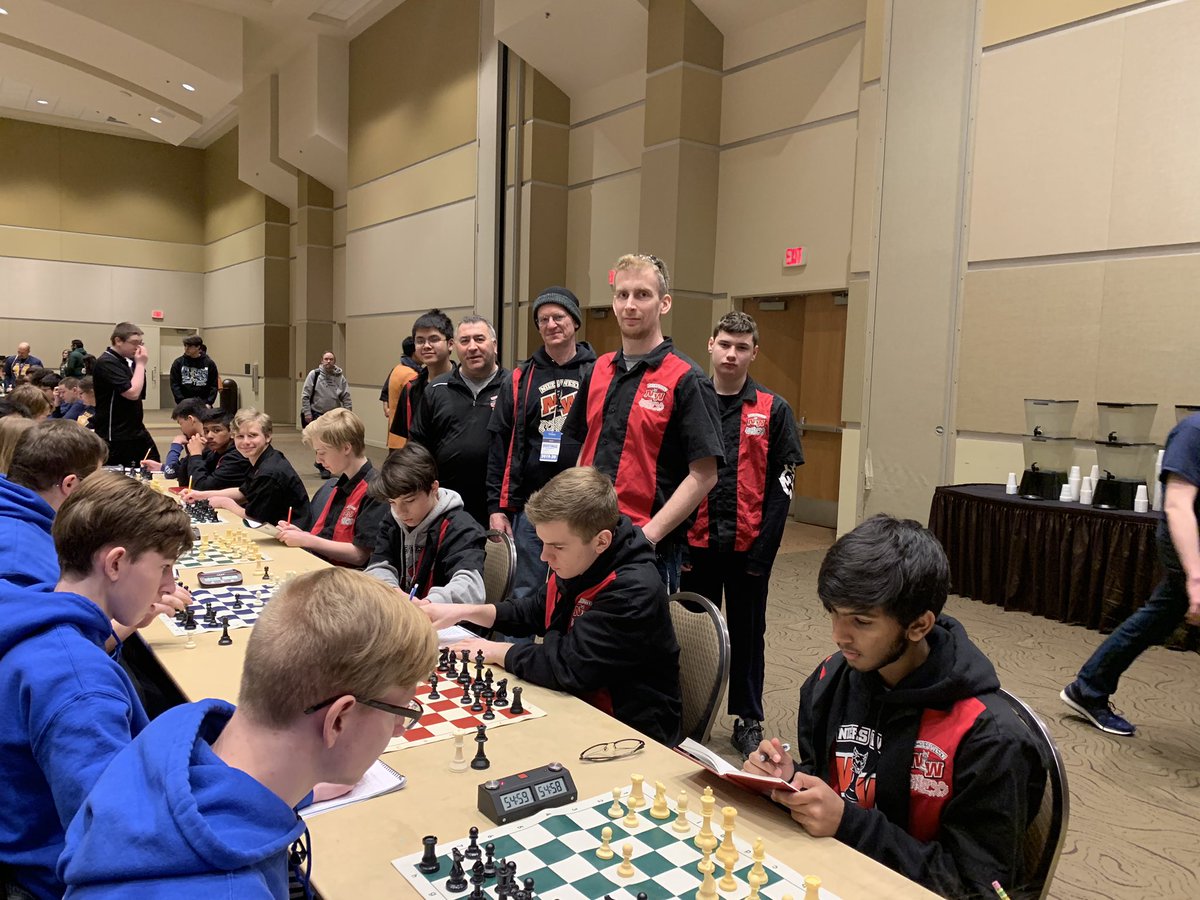 Congratulations to the Niles West Chess team for finishing with a record of 4 and 3 at the State Chess Tournament and finishing 38 out of 130 teams.
 Way to go wolves.