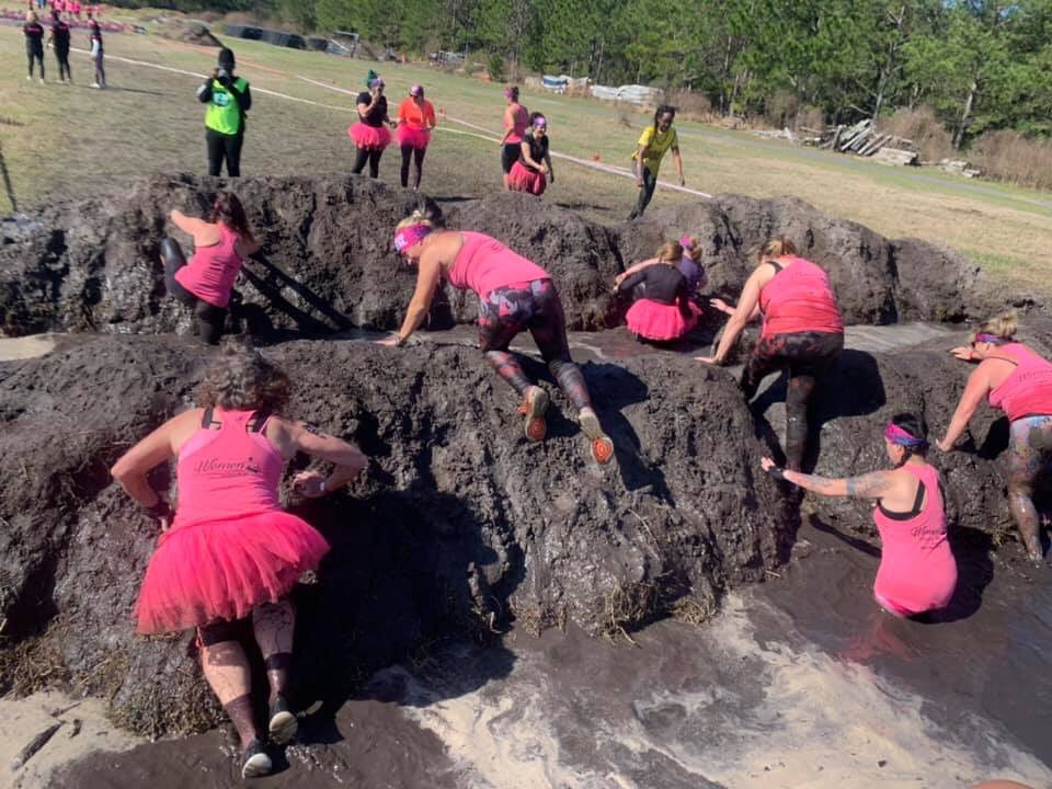 Had an amazing day getting muddy for a great cause with all my besties! @WaveMakerEmily  @AliciaGambino #MudGirl2020 #BCRF #WomenMakingWaves #MudTribe #PinkArmy