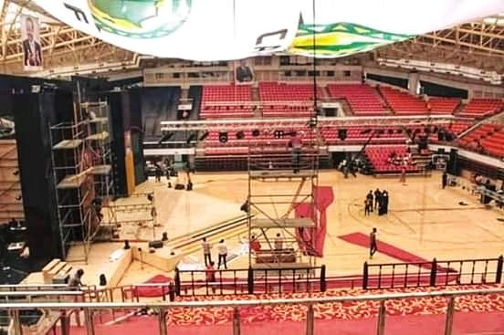 doualanow's tweet photo. Yaounde here I come !
Vive le football ⚽ 💯
Le Palais polyvalent des sports de Yaoundé en préparation pour la cérémonie de tirage des poules du #CHAN2020 qui se déroulera demain le 17 février 2020 🔥
#TotalCHAN2020
#CocanCmr2021
#VisionArtistik
#Blogging
#WeLoveFootball https://t.co/hr0JSzS8Tq