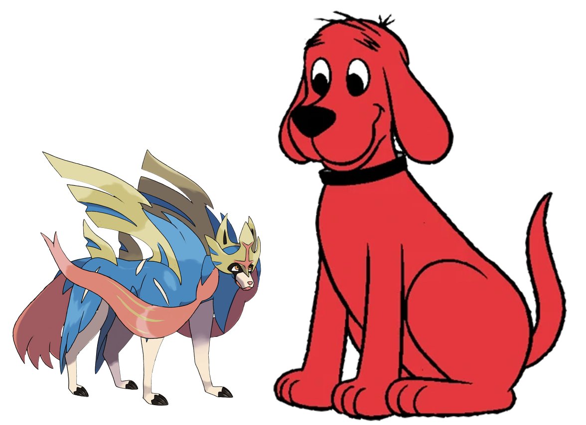 (Hello Clifford the Big Red Dog, I am Zacian the Big Blue Wolf. 