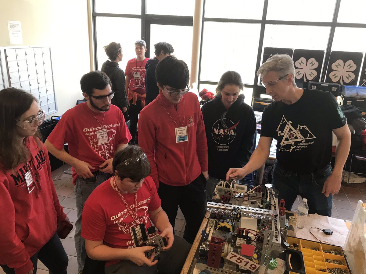 qorobotics's tweet photo. Today was the result of long hours and lots of effort into both teams bots at Capitol Tech University! Both teams did their best against the other teams and represented QO’s spirit. Congratulations to both teams for doing a great job! https://t.co/1ZcsR9jk4k