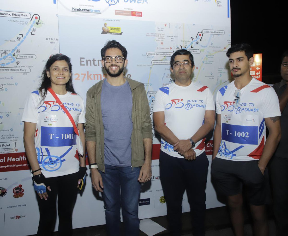 AUThackeray's tweet photo. Early this morning, I flagged off the Ride to Mpower cyclathon along with @NeerjaBirla ji and Mun Comm Pravin Pardeshi ji. The message is powerful and necessary, so is the medium! Thank you Neerja ji for your initiative https://t.co/jOboc4aw52