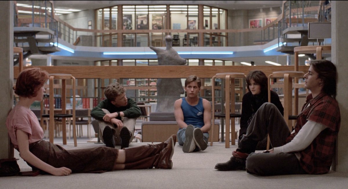 G1OSER's tweet image. 🎞️ #1fotograma #1frame 📽️ The Breakfast Club (1985) Dir.: John Hughes Cin.: Thomas Del Ruth 📽️ #movie #oneperfectshot #TheBreakfastClub  #35years