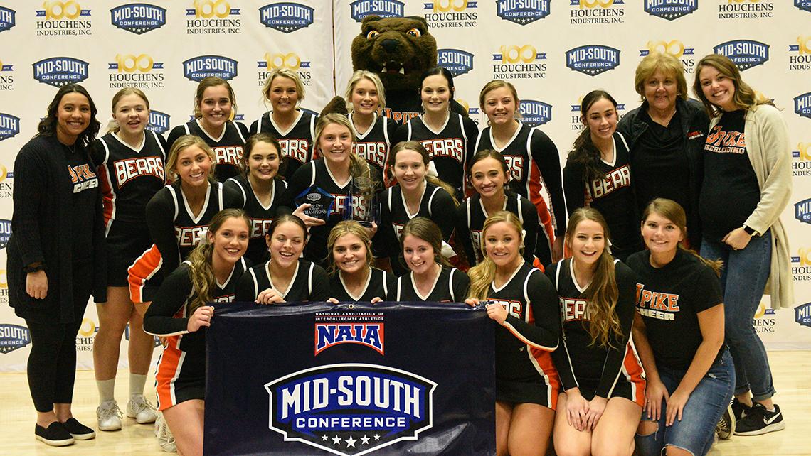 MidSouthSports's tweet photo. Pikeville captures MSC Cheerleading Championship
Link: https://t.co/QQLJRYW4R3 https://t.co/jPtFkZtwoJ