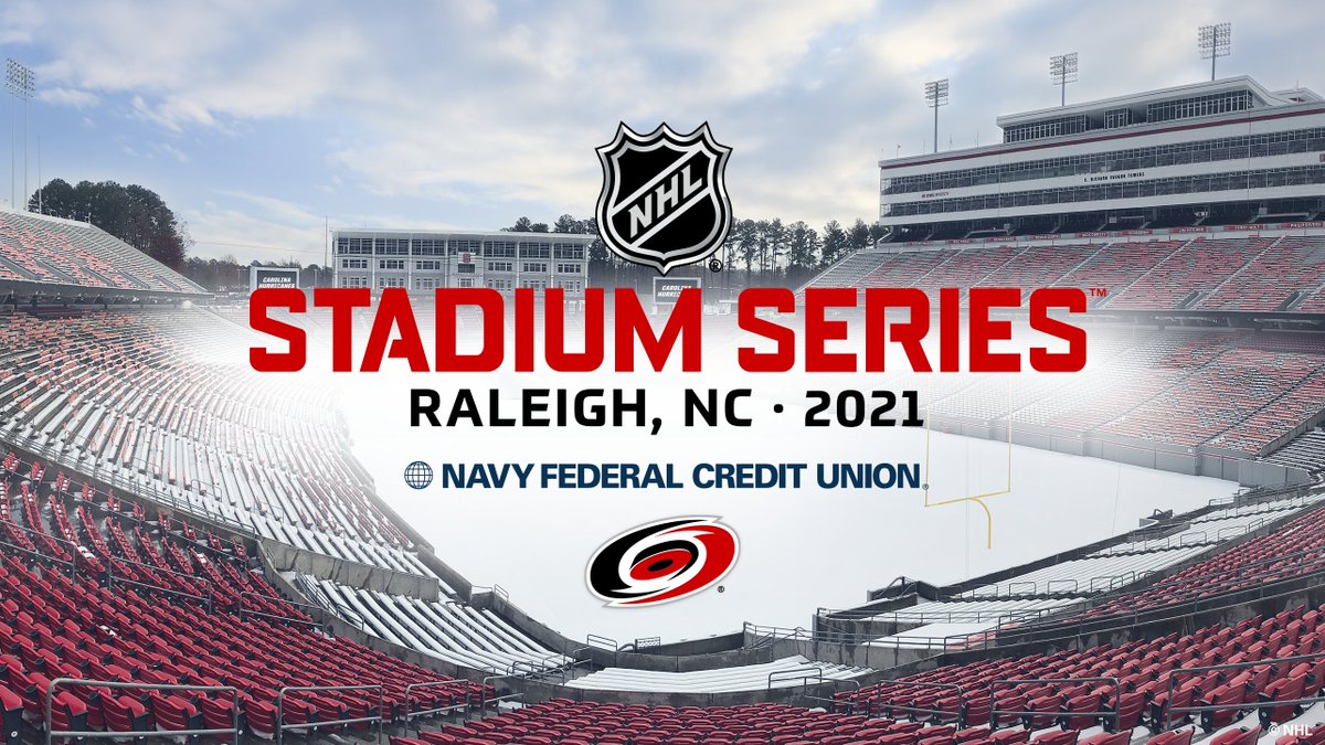 Canes's tweet image. The 2021 @NHL Stadium Series is coming to Raleigh!