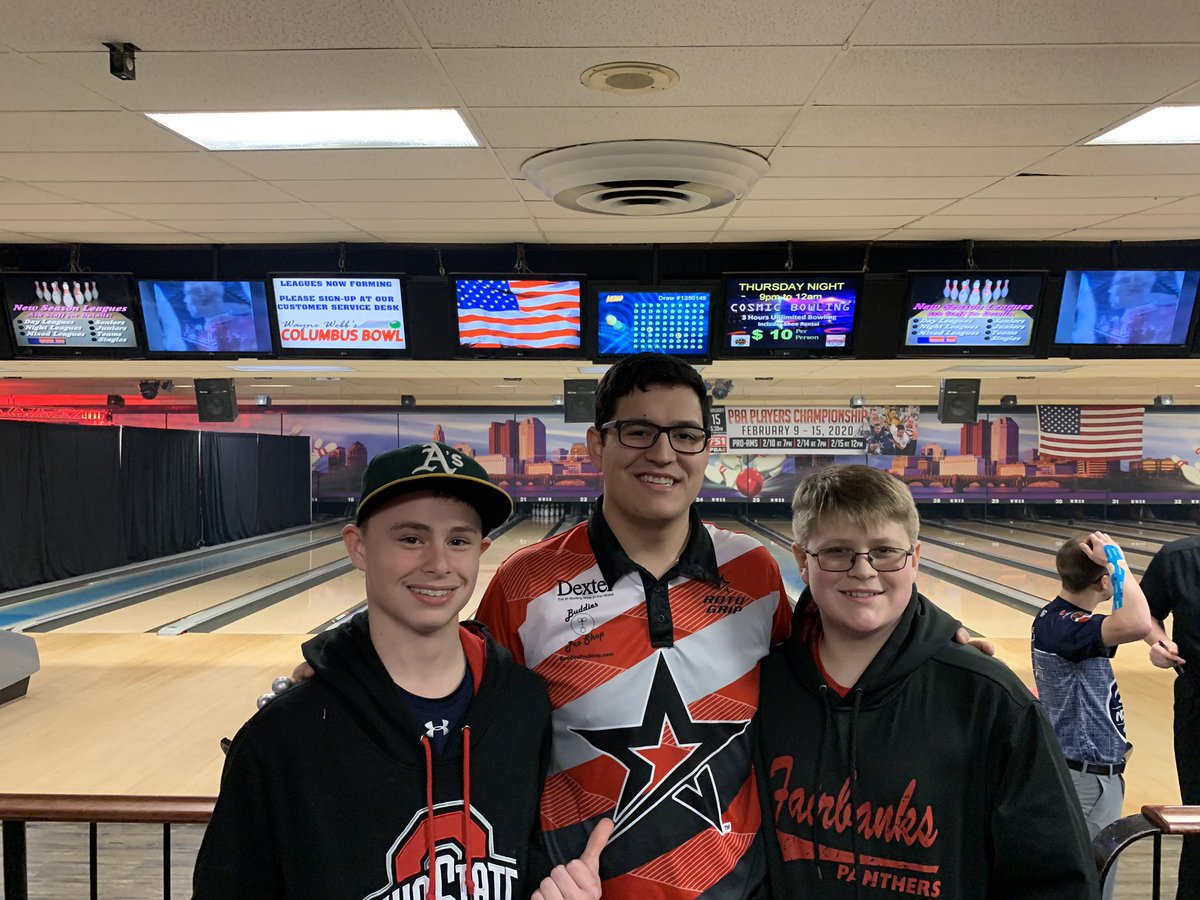 fhsbowl's tweet photo. A big thank you to Kris Prather and @JBelmo for inspiring a younger generation of bowlers. https://t.co/y4eIP0VzQq