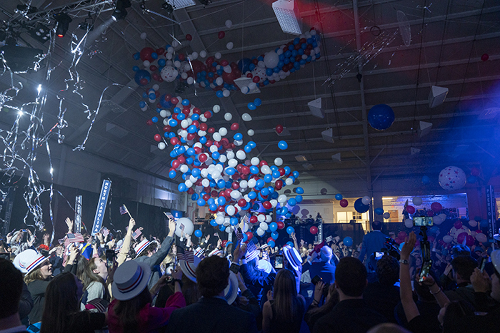 wlunews's tweet photo. Mock Convention 2020 wraps up with a prediction that the Democratic nominee for President of the United States will be Senator Bernie Sanders. Congratulations to our hard-working students! See the full album: https://t.co/LzYmsgXnRM @mockconvention #MockCon2020 #WashingtonAndLee https://t.co/WO84DiTTU8