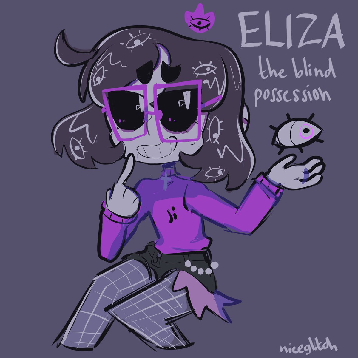eliza but now purple #oc 
