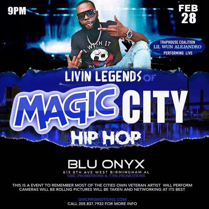 THCENT205's tweet image. Bossin up the city that's a BIG MOOD!!
#MAGICCITY #LivingLegends #Bham Blu Onyx FEB 28th #THCMG Traphouse👑Coalition #LilWunAlejandro #RodneySmall #NoFugazi