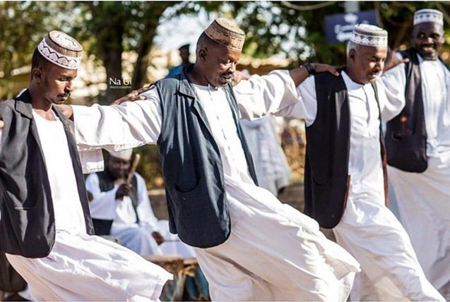Traditional Sudanese dance in different types of traditional Sudanese costumes. Sudan 

#SudaneseCulture #ثقافة_سودانية