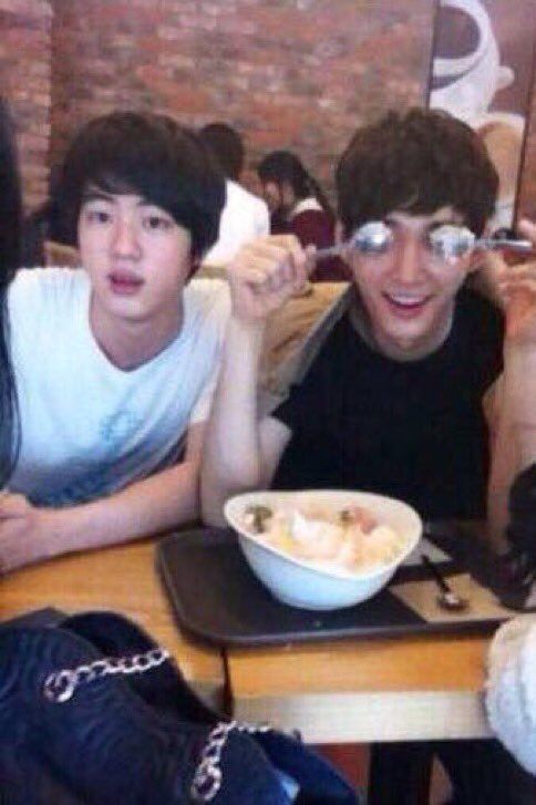 Jin lived a relatively normal childhood, graduated highschool, and was in the middle of his undergraduate degree in university before ever joining BTS. The way he got casted is that he was spotted getting off a bus and the scouters thought he had very handsome features.