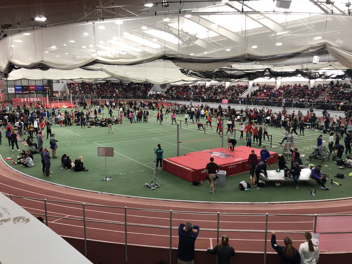 Wow… I’m pretty sure we just wrapped up hosting the largest indoor meet in NCAA history. 

4,000 athletes. 
5,000 entries. 

Thank you to all of our staff, officials, timers, and administration for their support in this successful endeavor.