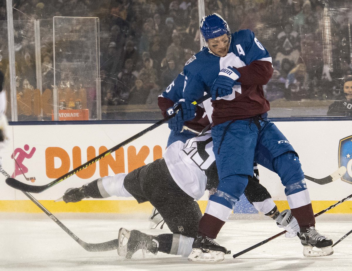 Avs and Kings tied at 1 after second period at Falcon Stadium. <a href="/CSGazetteSports/">Gazette Sports</a> <a href="/csgazette/">The Gazette</a> #nhl #avalanche