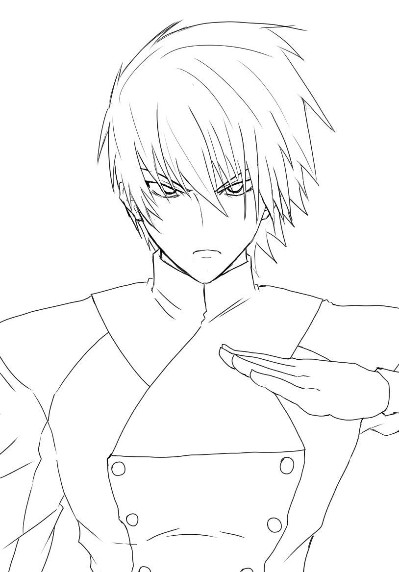 上→放送当時の立ち絵見ながら練習してみた劉鳳さん。

下→似せることを放棄して趣味全振りした劉鳳さん。 