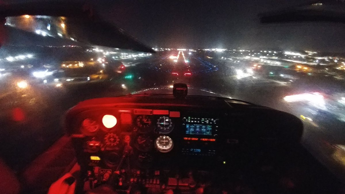 madmotojoe's tweet photo. Super smooth night flight. -700 ft density alt. Great performance out of the 180HP. #AvGeek #Cessna172 #IFR #KRYY https://t.co/6FjNV0nc8q