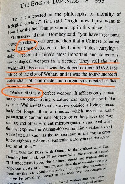NickHintonn's tweet image. A Dean Koontz novel written in 1981 predicted the outbreak of the coronavirus!