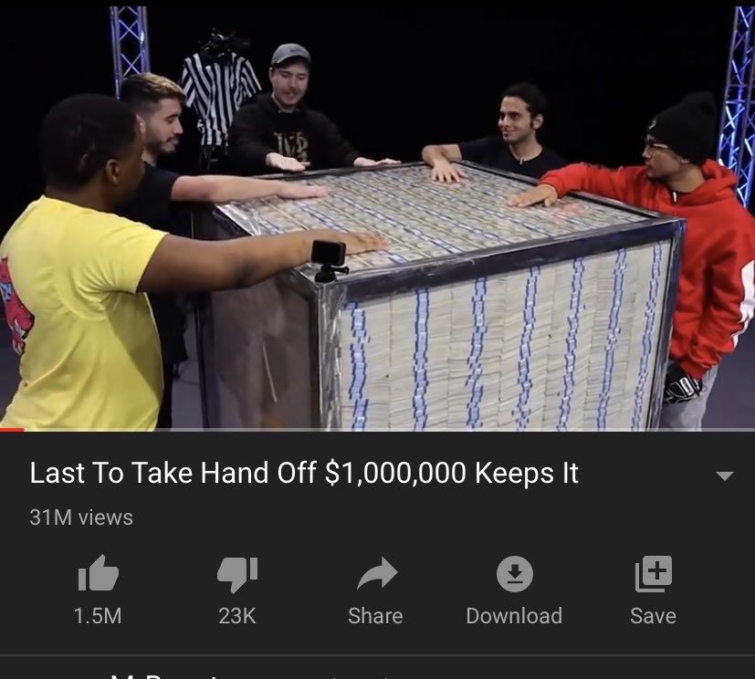 Last To Take Hand Off $1,000,000 Keeps It 