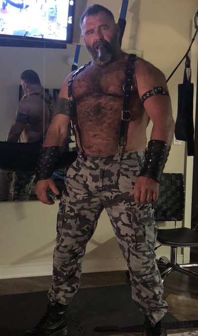 Who wants a ride in the sling next? See more at https://t.co/jV2bQ5Pxqb #hairymuscle #hairydaddy #beardaddy