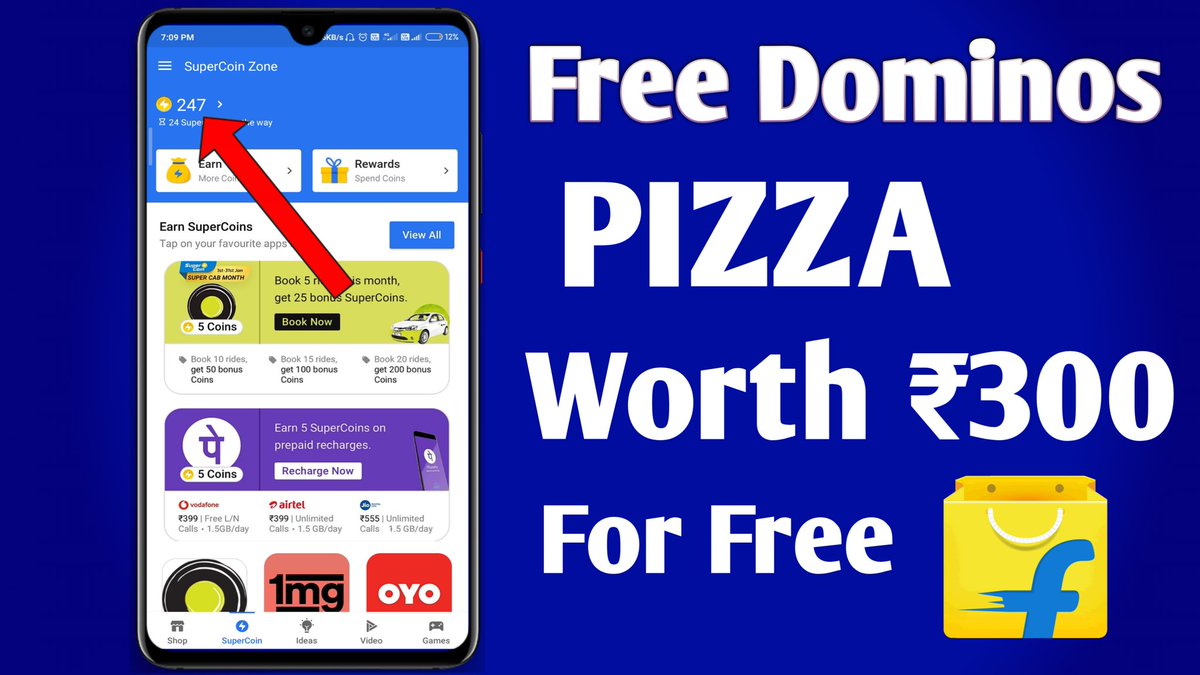 SpyTech14's tweet image. How to Redeem Flipkart SuperCoins | Dominos GiftCard Worth ₹300 Free | Hindi

Full Video: youtu.be/O83R4bRgCcg

#flipkart #redeemsupercoins #freepizza

Download Flipkart:
gplinks.in/nYCWtCX