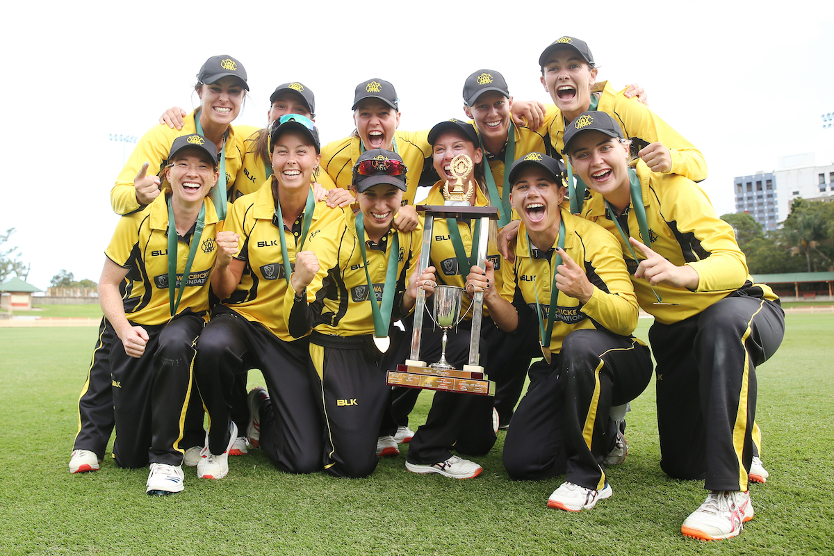 WACA_Cricket's tweet photo. One for the history books!! 🤩Today we defeated the dominant NSW Breakers by 42 runs at North Sydney Oval to claim our FIRST EVER #WNCL title 🏆 Bolts also set a new record! More 👉 https://t.co/NLXkhzVA4u #WESTISBEST https://t.co/L8OPxBF9VI
