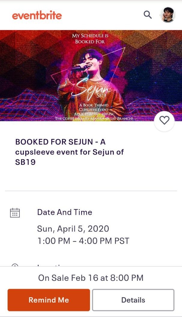 ronniee_first's tweet photo. - BOOKED FOR SEJUN PT. 2 -

Don't forget the registration for the last leg of Sejun Cupsleeve Event, later at 8pm on Eventbrite!

Make it as fast as you can! 🤘

#SB19BackOnASAP
#SB19saUKGWeekend
#SB19xiATIN
@SB19Official https://t.co/SIof4En4Ey