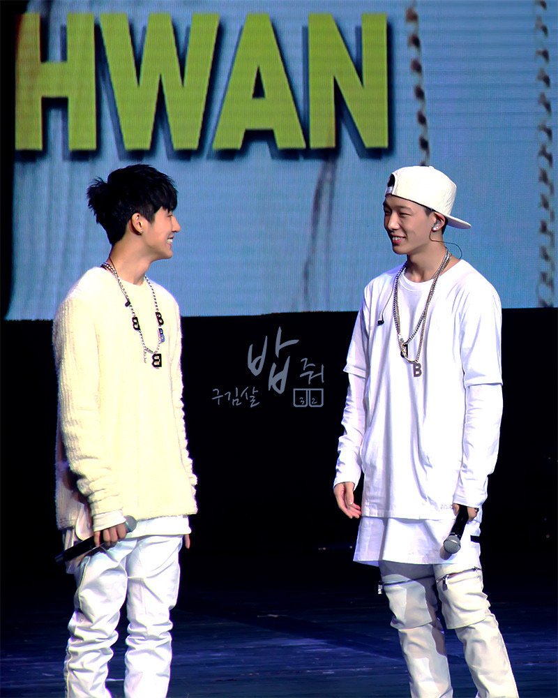 they way Double B looks at eachother and smile together 