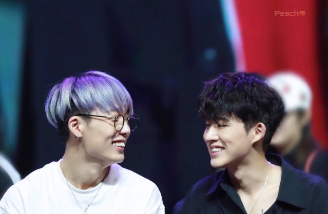 they way Double B looks at eachother and smile together 