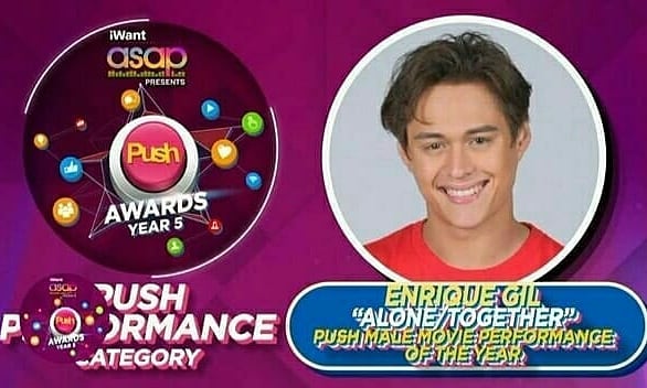 LizQuen24th's tweet image. Congrats @itsenriquegil  @Black_SheepPH #Alonetogether #PushAwards