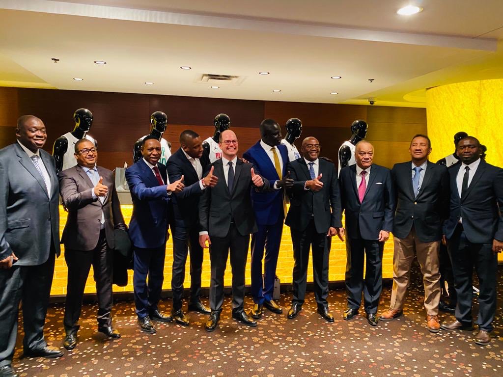 rbarwanda's tweet photo. PHOTOS: 
The PS in @Rwanda_Sports, @SMDidier1 is in Chicago, USA, where he is attending the @NBA All-Star weekend &amp; the @NBA_Africa All-Star luncheon. 
@theBAL also announced the 12 teams that will compete in the inaugural BAL Season.
Kigali will host the BAL playoffs &amp; finals. https://t.co/vSqpi9ASFG