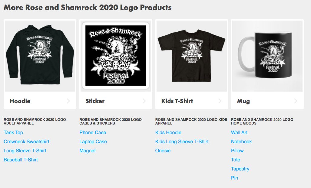NEW! Get the 2020 Rose and Shamrock Logo on a variety of products today. Check out our teepublic store:
teepublic.com/user/roseandsh…
On sale for $13 for a limited time.
#roseandshamrock
