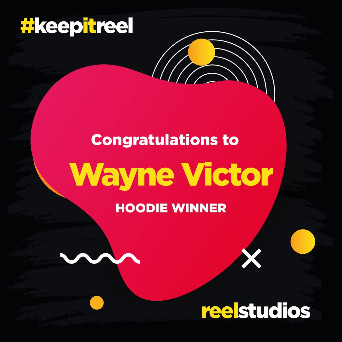reelstudioszm's tweet photo. Congratulations! Our 2nd winner for the #keepitreel merch competition is Wayne Victor
from our facebook post! Make sure to participate and win from our many giveaways! 

Inbox us to redeem your prize!!!

#reelstudioszambia https://t.co/hPzmXoeANR