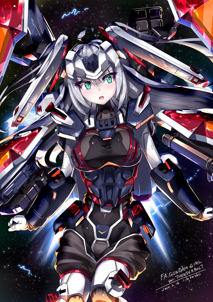 フルアーマーガンダム娘 サンダーボルト版 Ms少女 I Takashiのイラスト