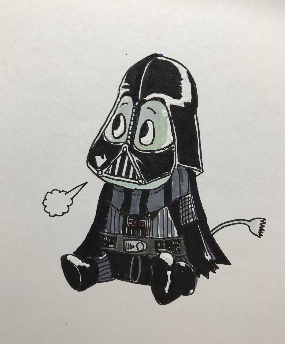 ট ইট র あふろばーど ムーミンがダースヴェイダーのコスプレをしたら イラスト ダースヴェイダー ムーミン Moomin Darth Vader Moomins スターウォーズ Starwars