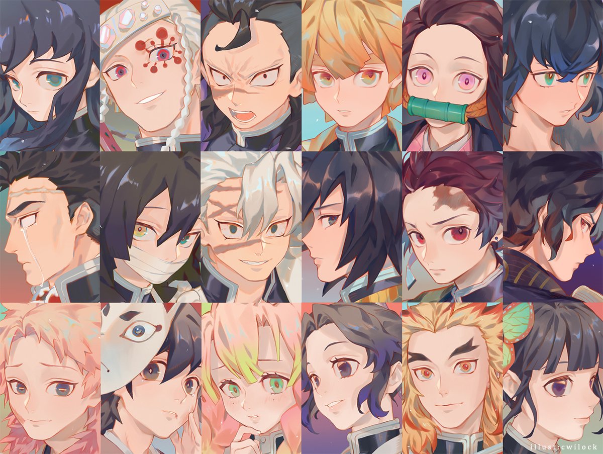 Cwilock Gorou Waiting Room All Solo Works I Ve Drawn So Far Should I Do Upper Moons Next 鬼滅の刃 Kimetsunoyaiba Demonslayer