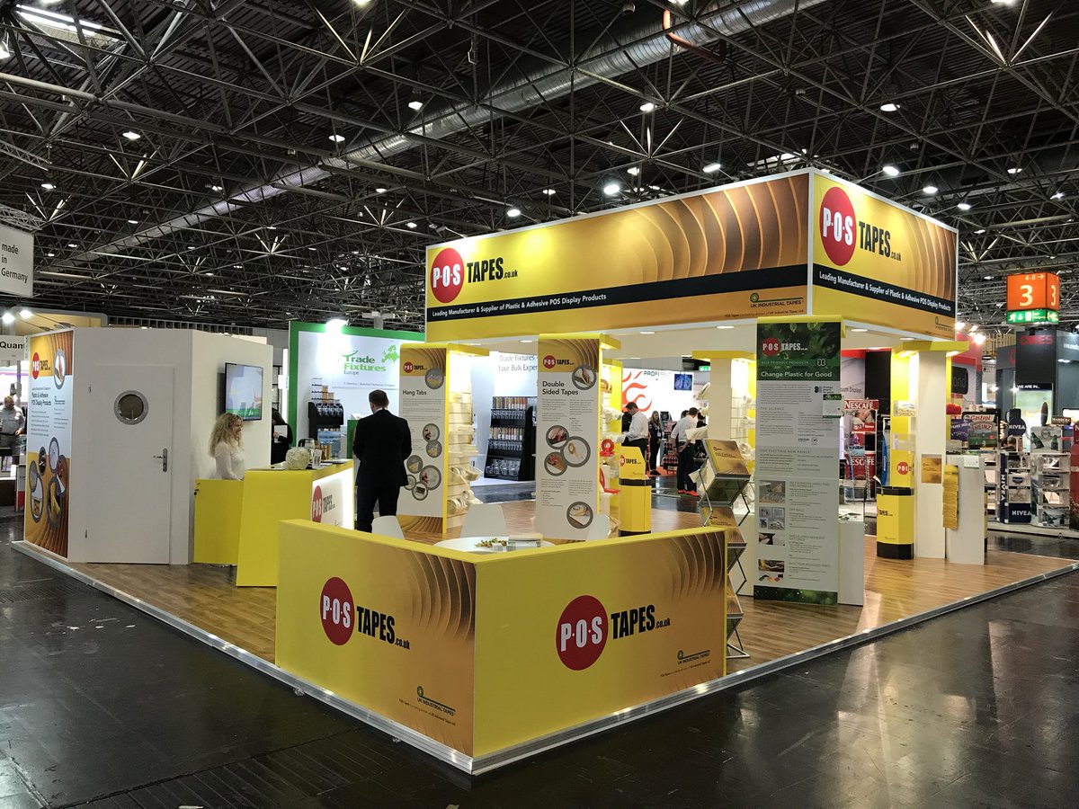 UKITapesLtd's tweet photo. Day 1 @EuroShop 
Come and see us for your plastic &amp; adhesive POS display products.
Hall 3 stand C38
#HangTabs #Wobblers #DoubleSidedTapes #Euroshop2020 https://t.co/fNBEvXSJIw